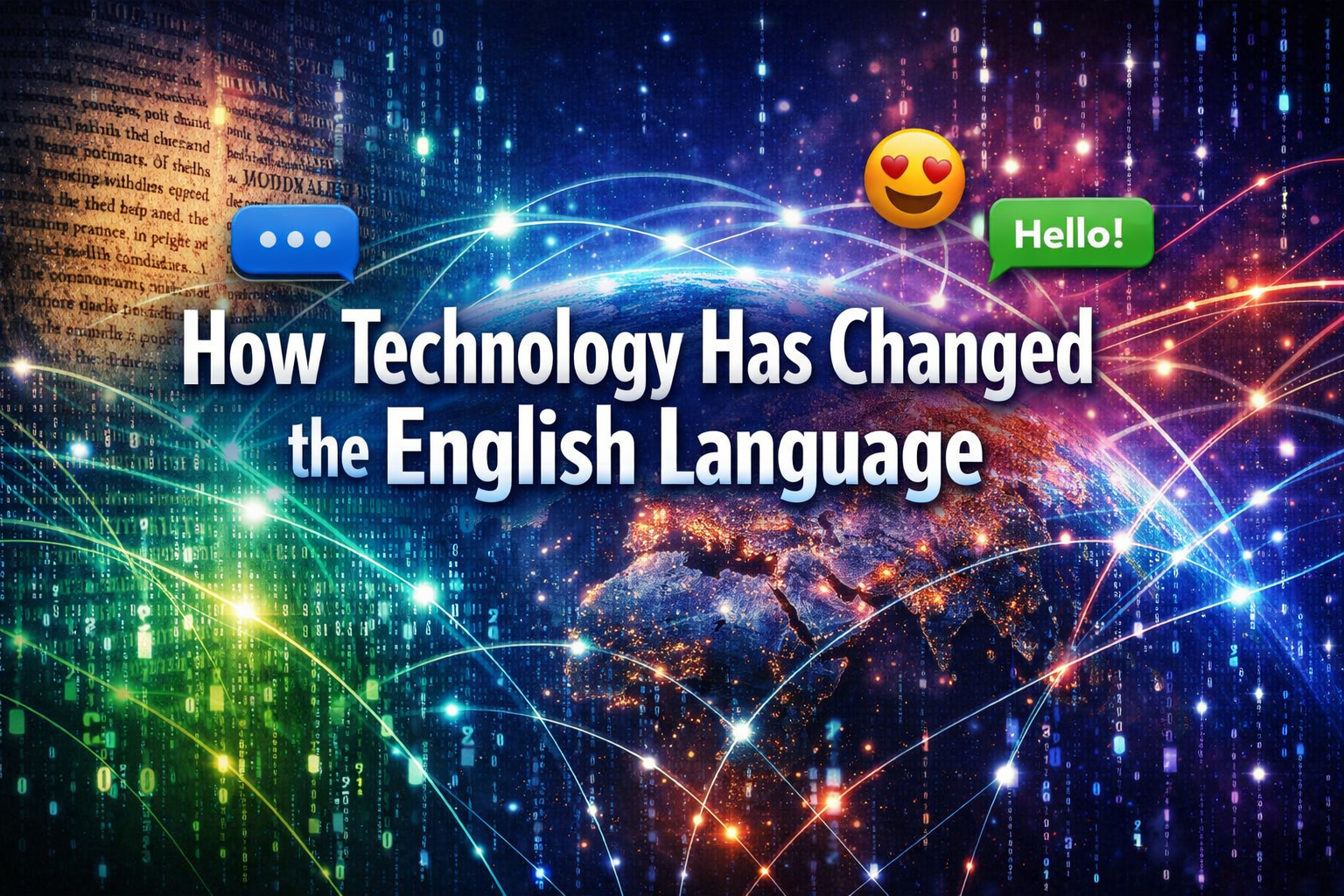 how technology has changed the english language